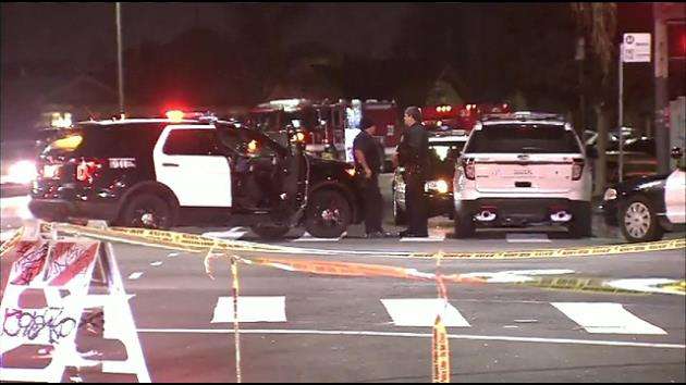 Shots fired on Los Angeles police car; no one hurt - WSVN 7News | Miami ...
