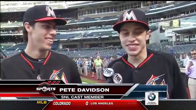 images Christian Yelich Pete Davidson