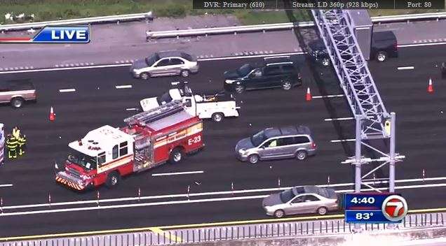 I-95 NB crash in Dania Beach causes lane closures - WSVN 7News | Miami ...