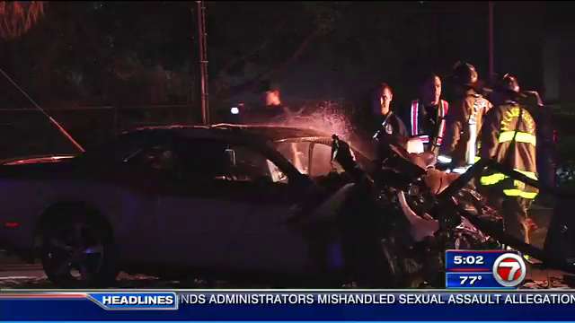 Crash between car and bus leaves 2 dead in Fort Lauderdale - WSVN 7News ...