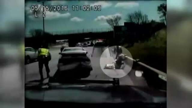 Driver rams into patrol car during traffic stop - WSVN 7News | Miami ...