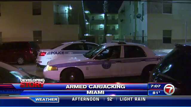 Police search for 2 armed carjackers in Miami - WSVN 7News | Miami News ...