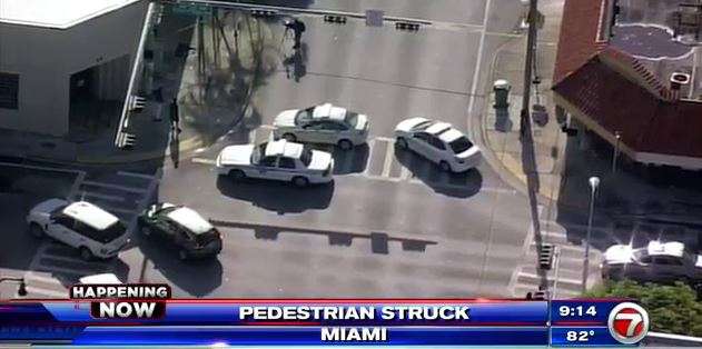 Pedestrian struck by vehicle in Miami - WSVN 7News | Miami News ...