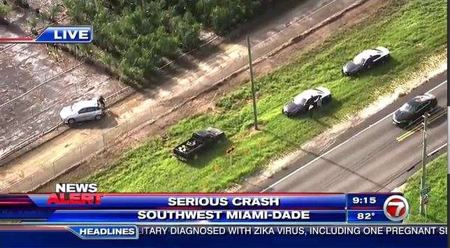 Semi truck collision hospitalizes 3 people - WSVN 7News | Miami News ...