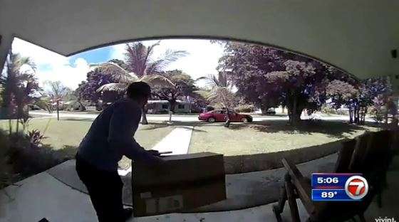 Thief swipes package from Palmetto Bay home - WSVN 7News | Miami News ...