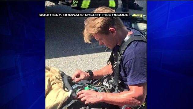 Cat revived by Broward firefighters after rescue from house fire - WSVN ...
