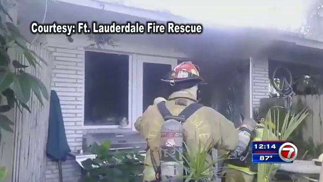 Fort Lauderdale home catches fire, no injuries - WSVN 7News | Miami ...