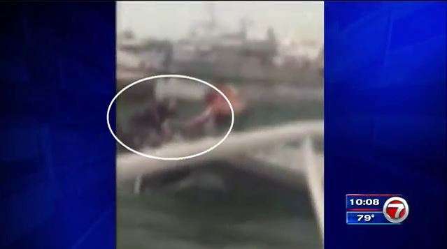 Police: Driver pulled from sinking SUV in Miami crashed on purpose ...