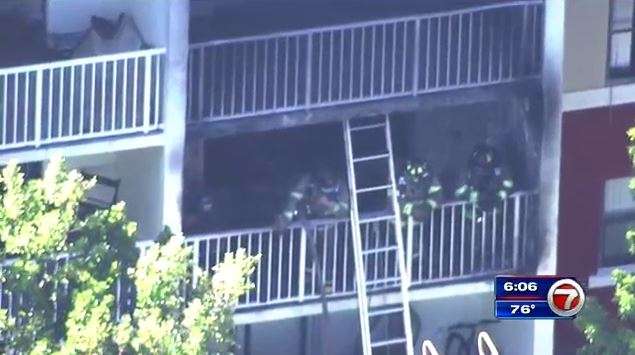 2 units damaged in NW Miami-Dade apartment fire - WSVN 7News | Miami ...