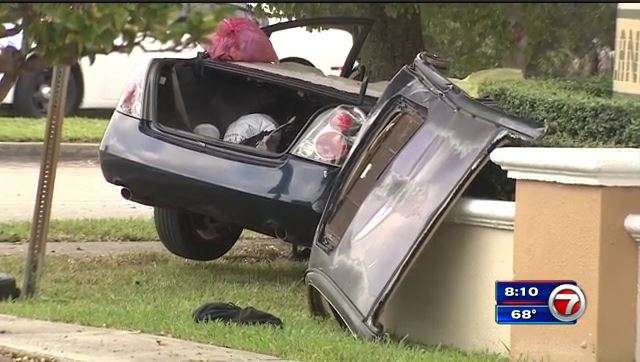1 dead, 4 injured after car hits tree in SW Miami-Dade - WSVN 7News ...