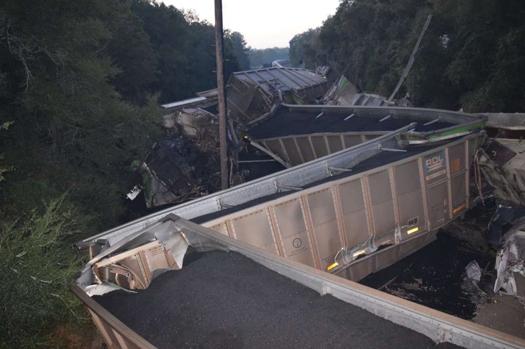 Train collision in north Florida injures 2, causes fuel spill WSVN