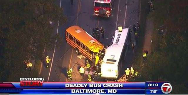 Police: 6 dead after buses collide in Baltimore - WSVN 7News | Miami ...