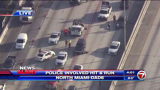 2 flee multi-vehicle crash on I-95, near NW 95 St. - WSVN 7News | Miami ...