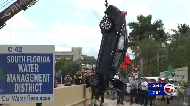 Good Samaritans rescue man after car plunges into Sunrise canal - WSVN ...