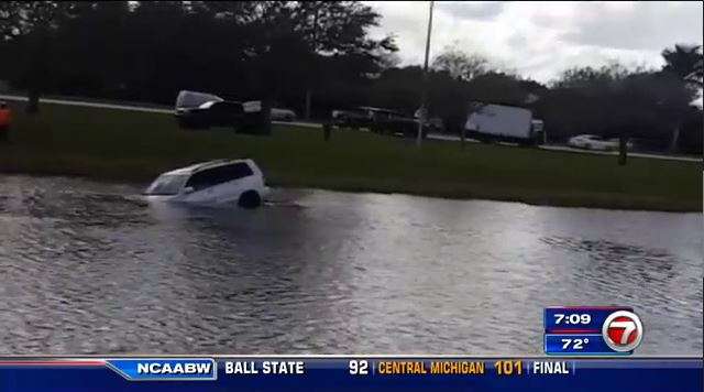 Woman dead, man critical after car crashes into canal - WSVN 7News ...