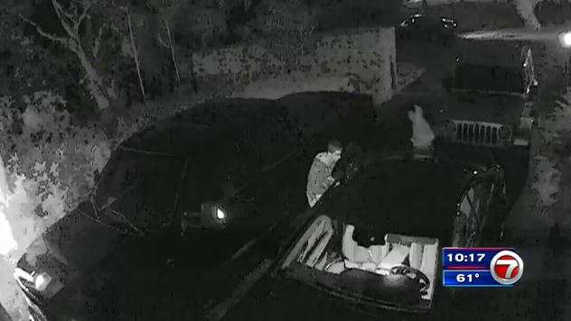 Car burglars caught on camera outside SW Miami-Dade home - WSVN 7News ...