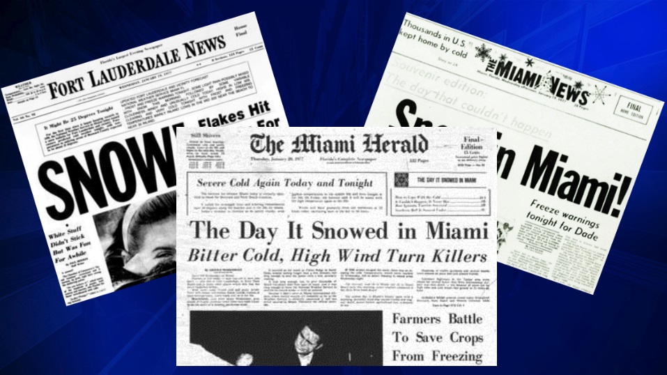 Miami Dade Broward Mark 43rd Anniversary Of Snowfall Wsvn 7news Miami News Weather Sports Fort Lauderdale