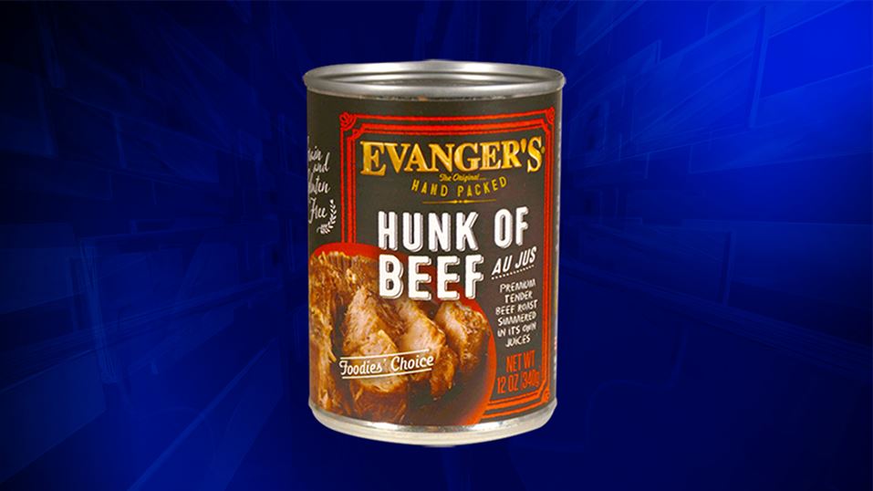 recalled canned dog food