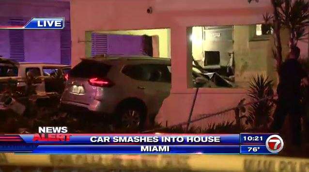 2 injured when SUV crashes into Miami home - WSVN 7News | Miami News ...