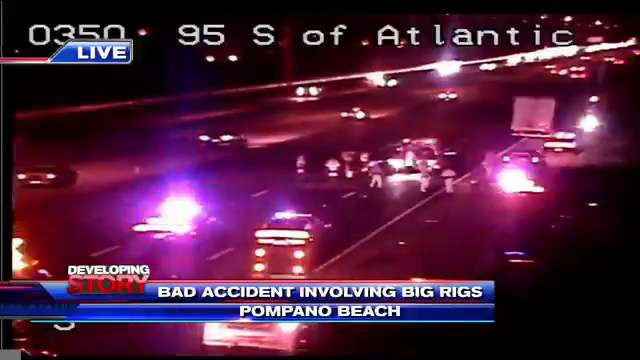 2 hospitalized after 3-vehicle crash on I-95 in Pompano Beach - WSVN ...