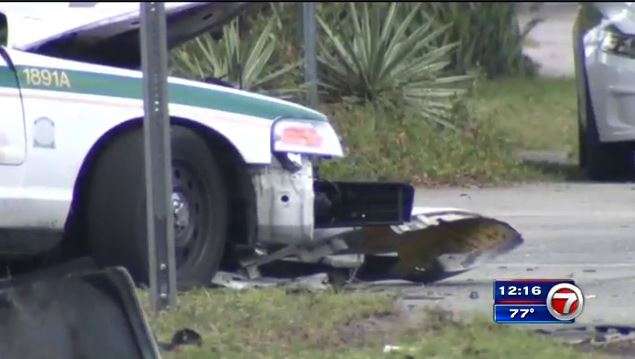 Miami-Dade officer, driver involved in crash released from hospital ...