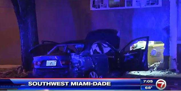 Car crashes into Miami food market - WSVN 7News | Miami News, Weather ...