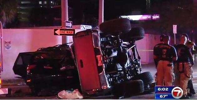 1 person dead, 4 hospitalized after Downtown Miami crash - WSVN 7News ...