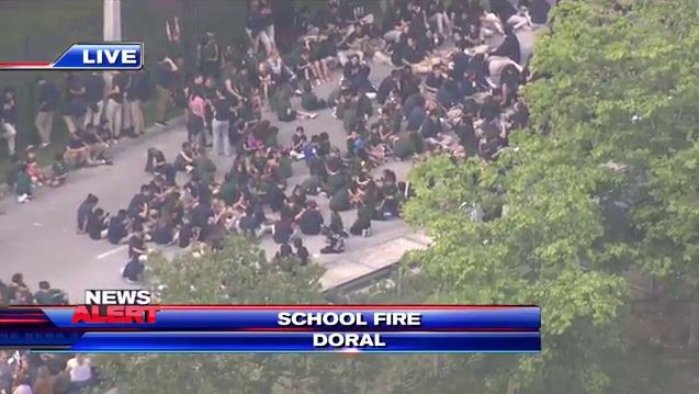 Doral K-8 school briefly evacuated due to fire inside cafeteria – WSVN
