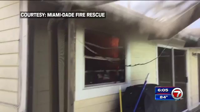SW Miami-Dade house catches fire, no injuries – WSVN 7News | Miami News ...