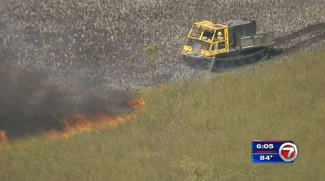 Crews work to tame ongoing brush fire in South Miami-Dade - WSVN 7News ...