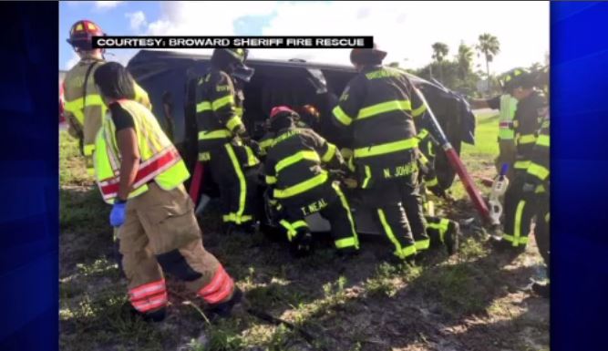 Man hospitalized after crash on I-95 in Deerfield Beach - WSVN 7News ...