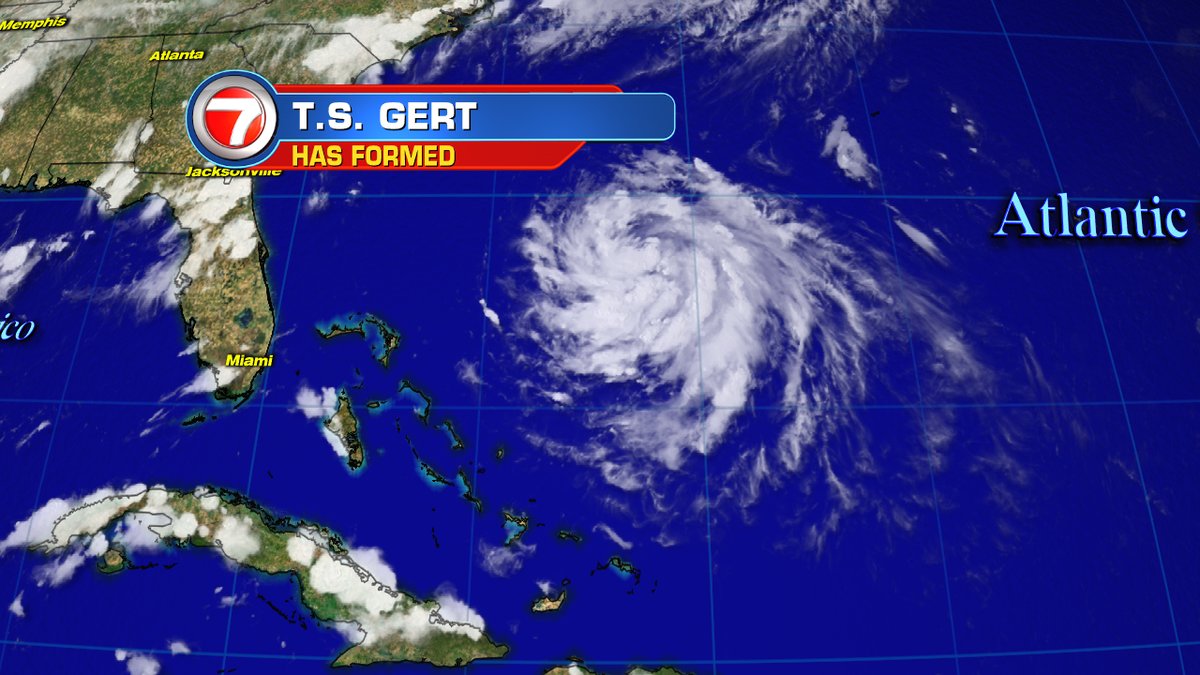 Tropical Storm Gert forms in the Atlantic Ocean WSVN 7News Miami