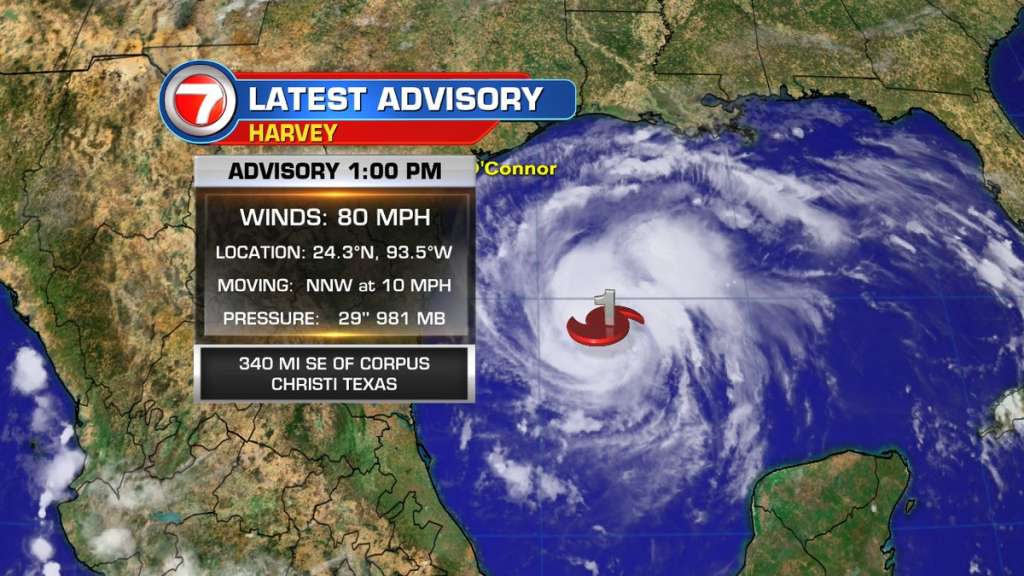 Harvey now a hurricane, likely to major WSVN 7News Miami News, Weather, Sports Fort