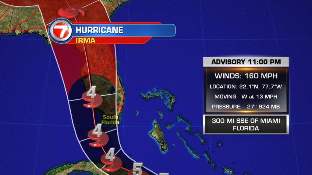 Hurricane warning issued for South Florida WSVN 7News Miami News