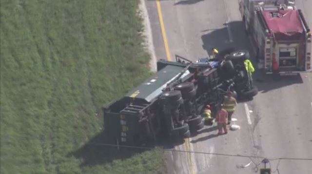 US 27 reopens after garbage truck rollover causes closure - WSVN 7News ...