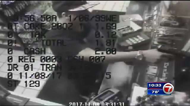 Search underway for South Beach gas station armed robber - WSVN 7News ...