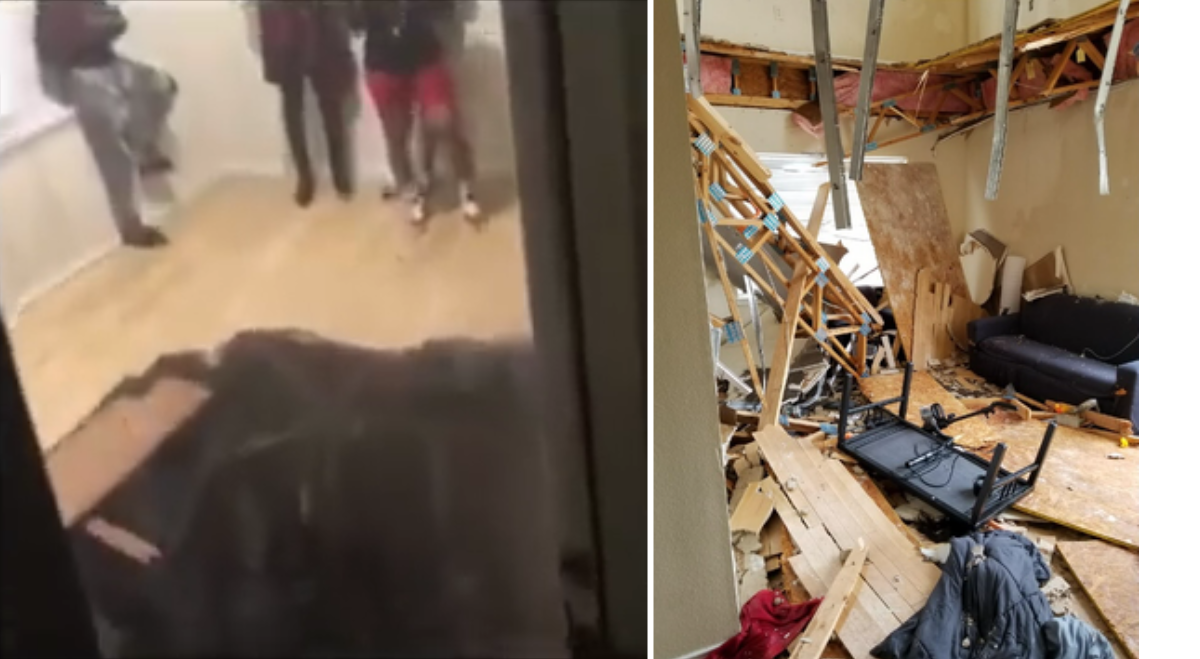 Apartment floor collapses into unit below during massive party WSVN