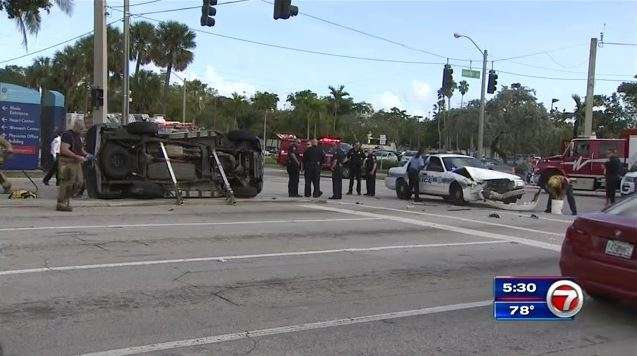 2 hospitalized after police-involved crash in Fort Lauderdale - WSVN ...