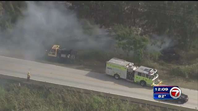 Officials: Homes near SWMD brush fire not at risk - WSVN 7News | Miami ...