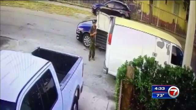Video shows 2 stealing tools from work van in Miami - WSVN 7News ...