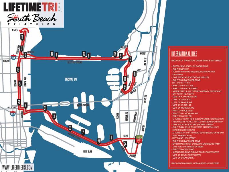 Police close several roads near Miami Beach for South Beach Triathlon