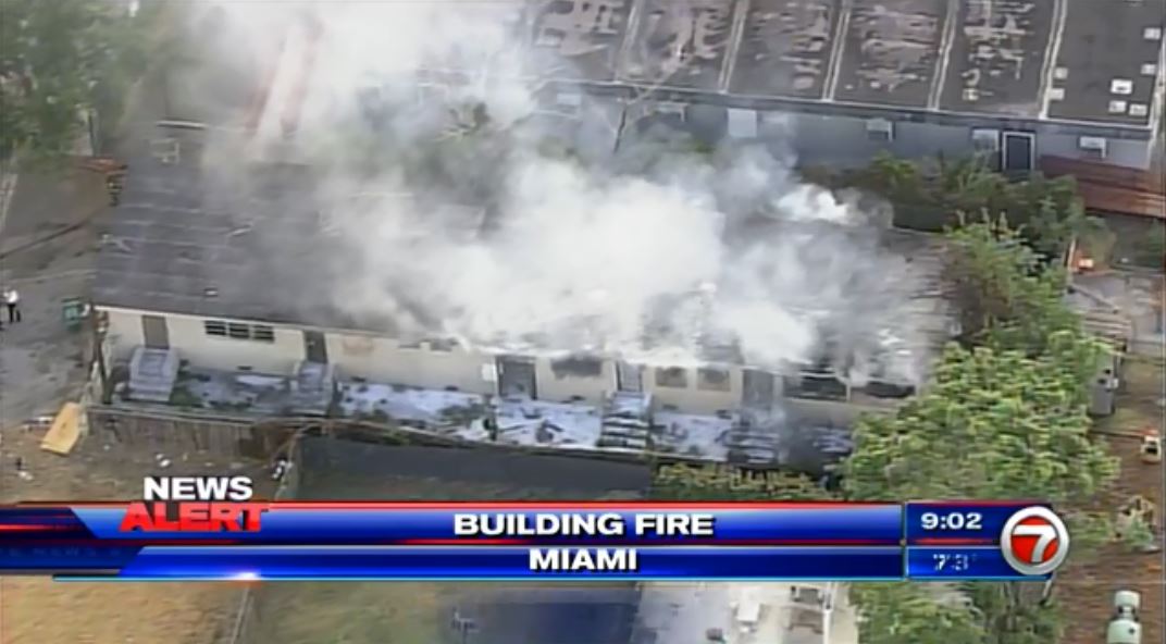Crews battle building fire in Miami WSVN 7News Miami News, Weather