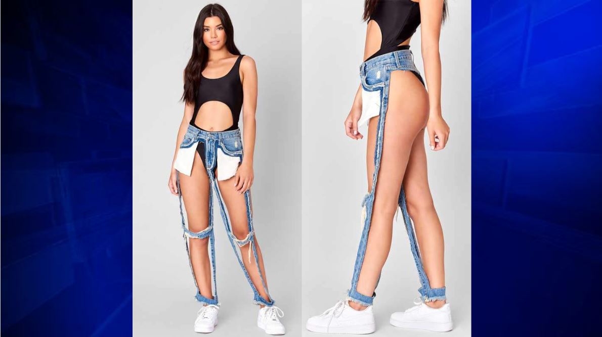 Los Angeles-based retailer selling 'Extreme Cut Out' jeans for $168 - WSVN  7News, Miami News, Weather, Sports