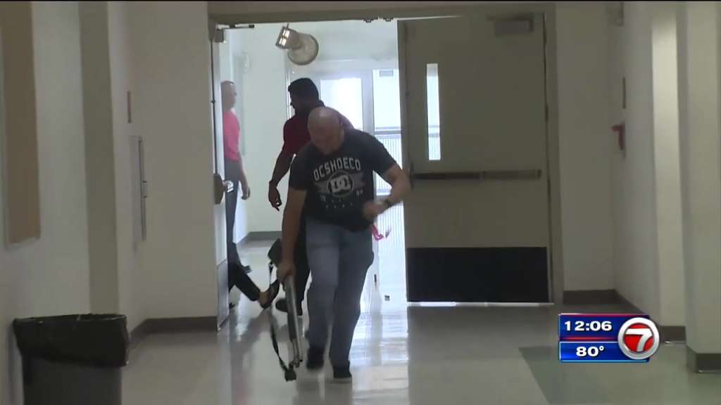 Officers perform active shooter training at North Miami Senior High