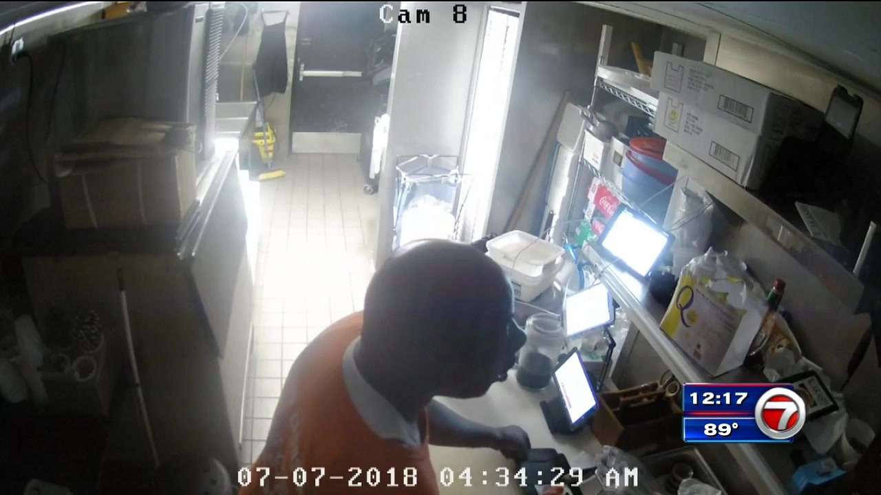 Police search for burglar who took tablets, cash from Miami restaurant ...