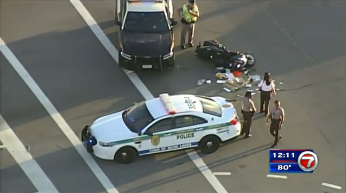 1 airlifted after scooter crashes into truck in Miami Lakes WSVN