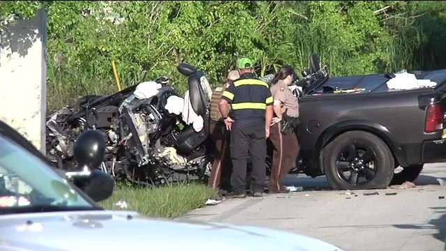 Driver hospitalized after car hits post in SW Miami-Dade - WSVN 7News ...