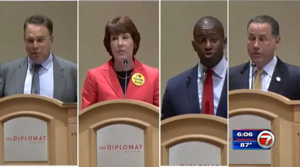 Fla. democratic candidates running for governor gather at Hollywood