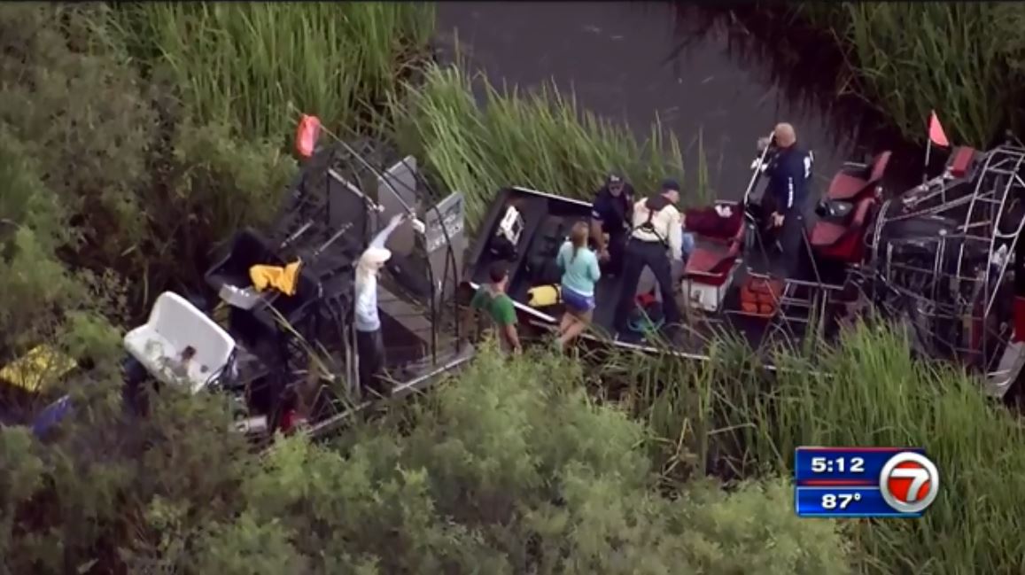 1 hurt in Everglades airboat collision - WSVN 7News | Miami News