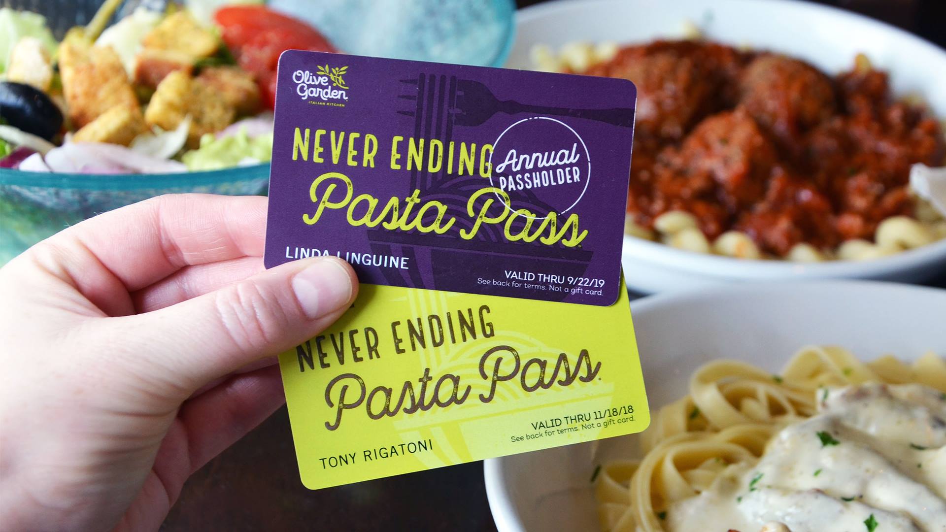 Lotsa Pasta Olive Garden offers year of never ending pasta WSVN